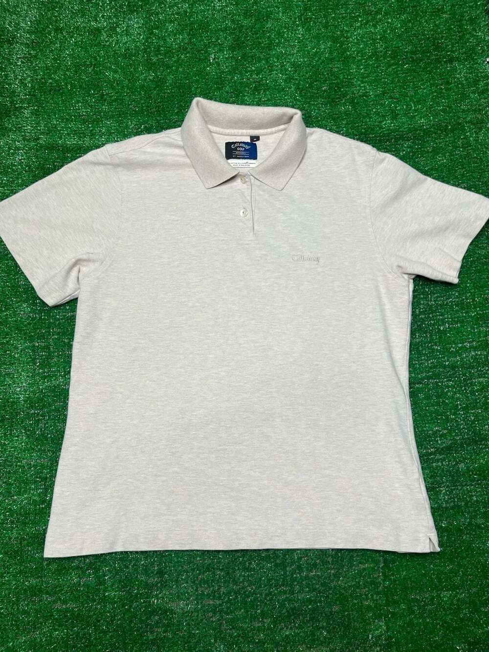 Callaway Golf Apparel  Men's Short Sleeve Polo Shirt *Cream* Medium